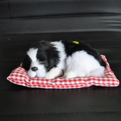 Autós műszerfal játékok Autódíszek alvó kutya szimuláció kölyökkutya plüss autóbaba autó dekoráció gyerekek ajándék aranyos autótartozékok belső tér