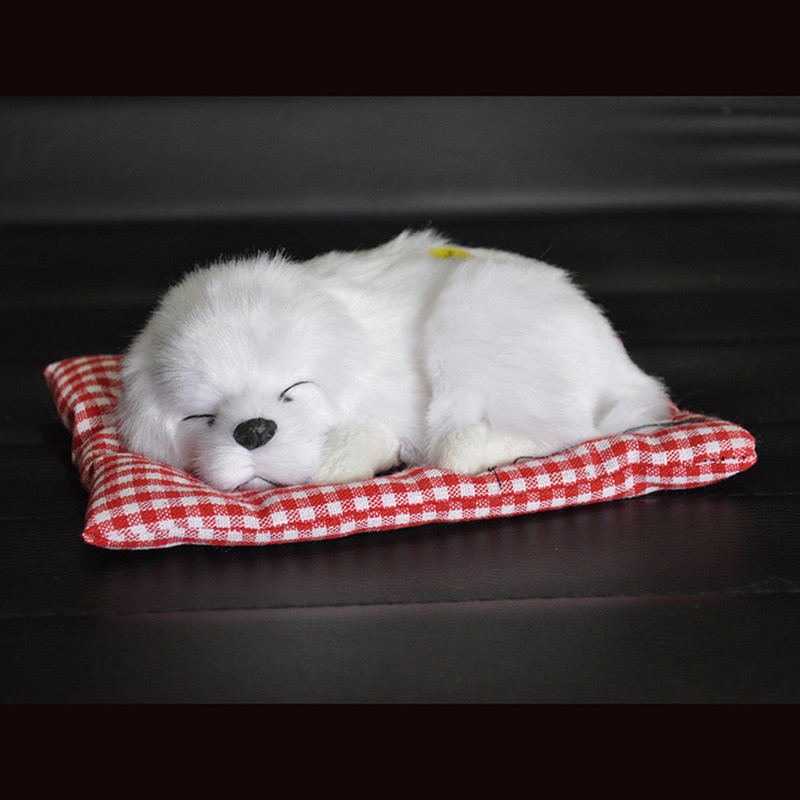 Autós műszerfal játékok Autódíszek alvó kutya szimuláció kölyökkutya plüss autóbaba autó dekoráció gyerekek ajándék aranyos autótartozékok belső tér