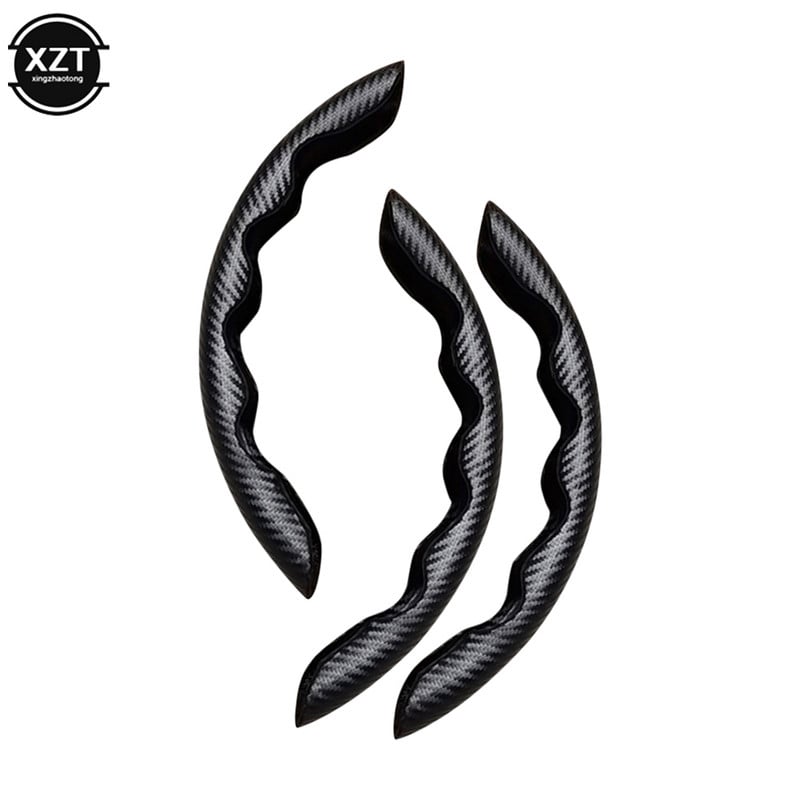 1 pora anglies pluošto automobilių vairo dangtelių universalūs vairo dangteliai, neslystantys prakaitą sugeriantys automobilio salono priedai