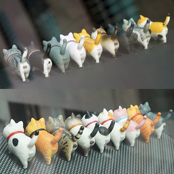 9 τμχ/σετ Mini Cats Παιχνίδια ταμπλό αυτοκινήτου Διακόσμηση Φιγούρες ζώων Αυτοκίνητα Εσωτερικά Αξεσουάρ Διακοσμητικά Αυτοκινήτου Χαριτωμένα παιδικά δώρα