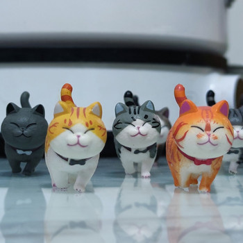 9 τμχ/σετ Mini Cats Παιχνίδια ταμπλό αυτοκινήτου Διακόσμηση Φιγούρες ζώων Αυτοκίνητα Εσωτερικά Αξεσουάρ Διακοσμητικά Αυτοκινήτου Χαριτωμένα παιδικά δώρα