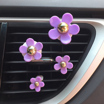4 τμχ/παρτίδα Flower Car Diffuser Freshener Air Vent Clip Άρωμα Auto Εσωτερική Διακόσμηση Αυτοκινήτου Αρωματικά Αυτοκινήτου Αξεσουάρ αυτοκινήτου για κορίτσια