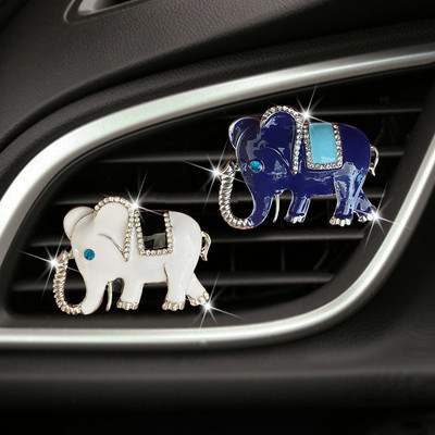 Elephant Car Decoration Clip Освежител за въздух в автоматичен изход Парфюм Clip Car Aroma Diffuser Автомобилни аксесоари Автомобилни орнаменти Подаръци