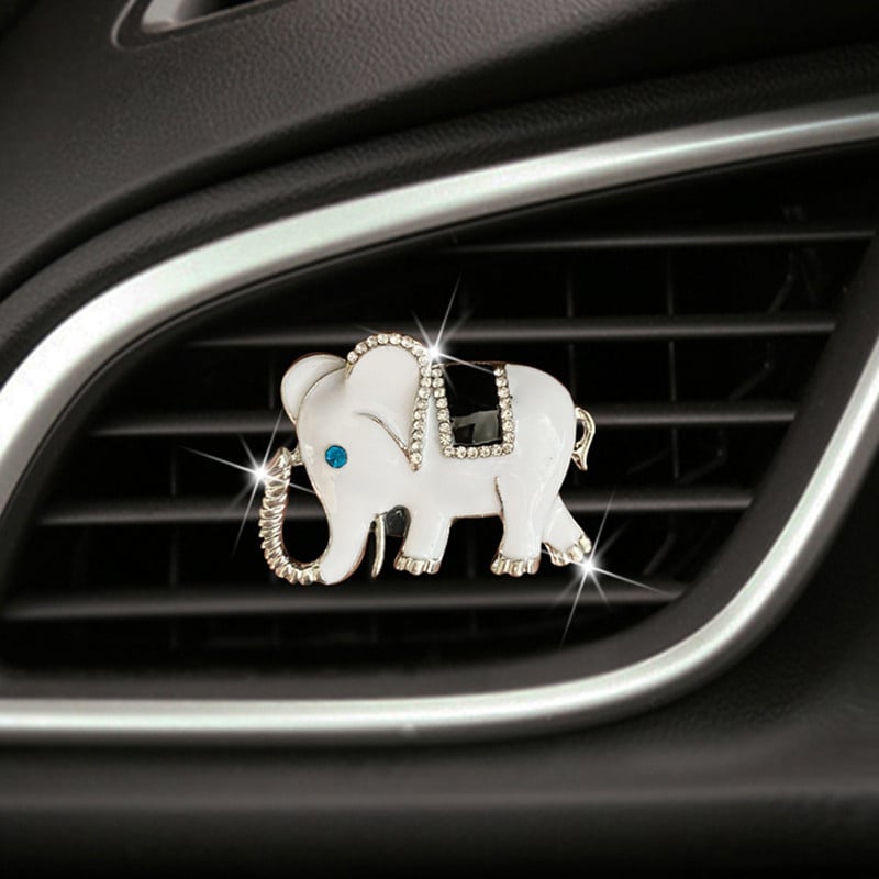 Elefánt autódíszítő kapocs légfrissítő az Auto Outletben Parfüm Clip autós aromadiffúzor Autós kiegészítők Autódíszek Ajándékok