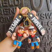 Uus loominguline multikas nuku võtmehoidjad loominguline silikoon nukk auto võtmehoidja kott ripats kingitus hulgimüük võtmehoidja