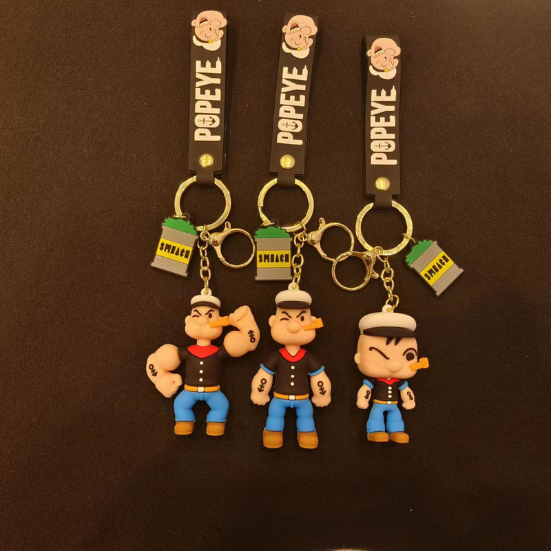 Uus loominguline multikas nuku võtmehoidjad loominguline silikoon nukk auto võtmehoidja kott ripats kingitus hulgimüük võtmehoidja