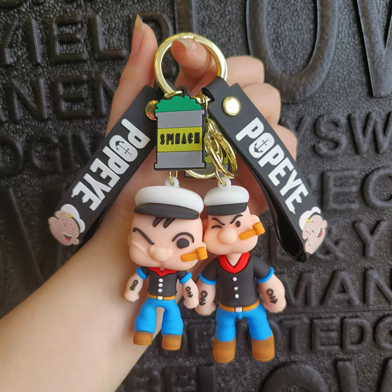 Uus loominguline multikas nuku võtmehoidjad loominguline silikoon nukk auto võtmehoidja kott ripats kingitus hulgimüük võtmehoidja