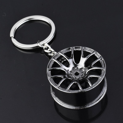 Új univerzális autóház Cool Gunmetal Spinning Turbo kulcstartó turbófeltöltő kulcstartó Kreatív design