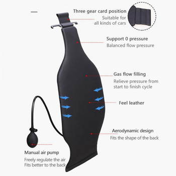 Dynamic Air Bag Support Lumbar Cushion Έξυπνο μαξιλάρι οσφυϊκής στήριξης για αυτοκίνητα Maξιλάρι προστασίας πλάτης καθίσματος γενικής χρήσης