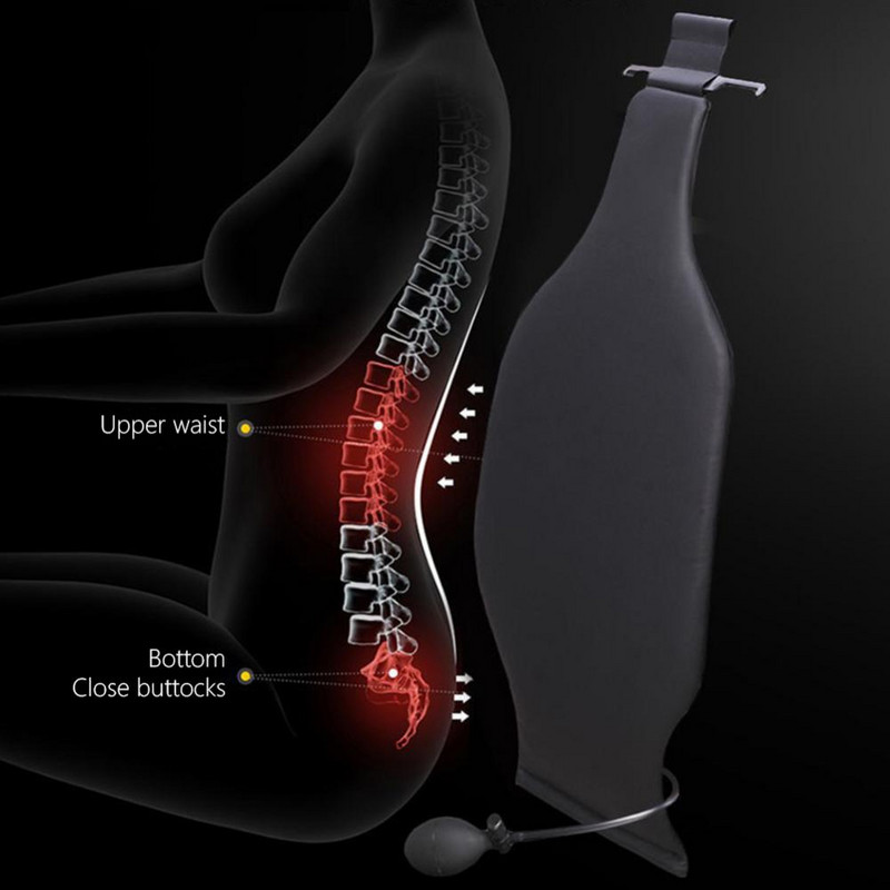 Suport pentru airbag dinamic Pernă lombară Pernă inteligentă pentru suport lombar pentru mașini, scaun universal pentru spate, pernă de protecție pentru talie