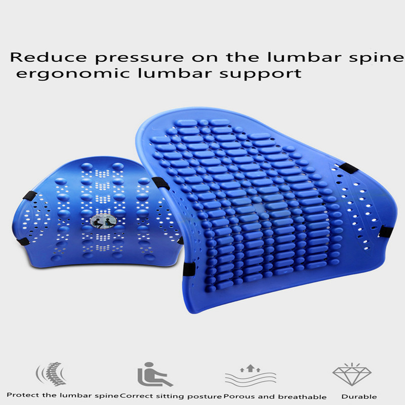 Universalus automobilio nugaros atraminis kėdės masažas juosmens atramos juosmens pagalvėlė tinklelis, ventiliuojamas pagalvėlės pagalvėlė, skirta automobilio biuro namams