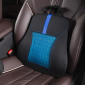 Nimme toetav seljapadi kontoritoolile/autole, mäluvahust seljatoe padi koos täieliku kehahoiaku korrigeerijaga – alumine reljeef