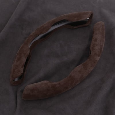 Κάλυμμα τιμονιού αυτοκινήτου Carbon Black Fiber για Audi A3 A4 A5 A6 A7 A8 Q3 Q5 Q7 Q8 Αξεσουάρ Λογότυπο Κάλυμμα τιμονιού αυτοκινήτου