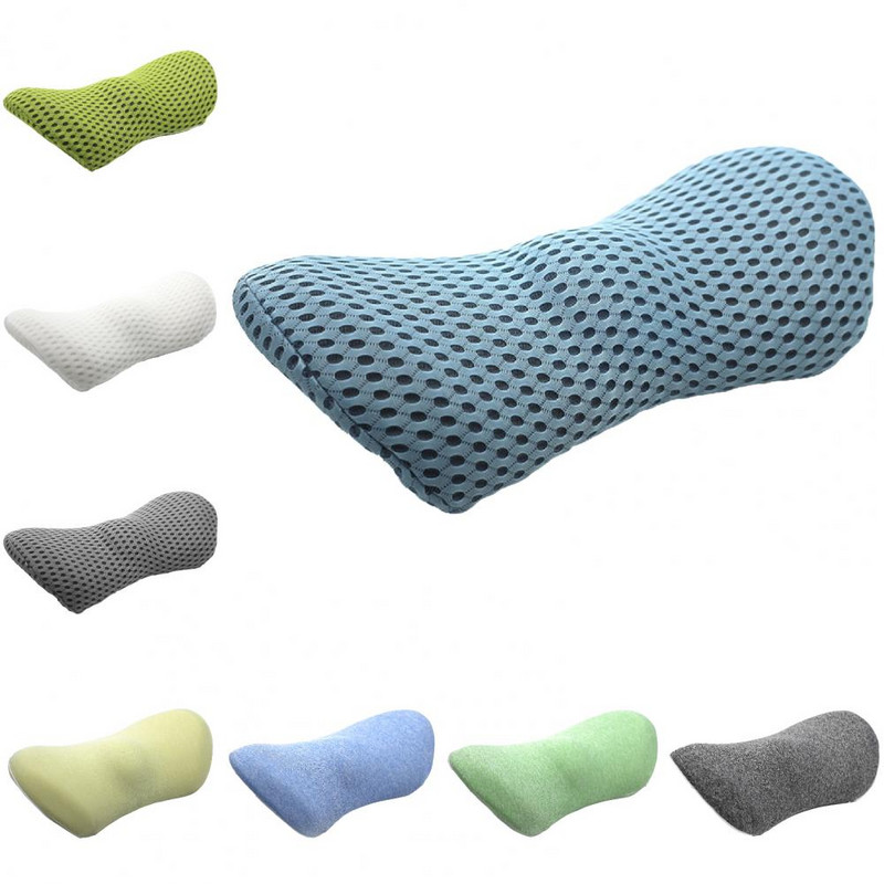 Pernă lombară pentru picioare de mașină, scaun auto din bumbac cu memorie respirabilă, suport pentru spate, pernă de masaj, pernă pentru scaun auto, accesorii pentru mașină