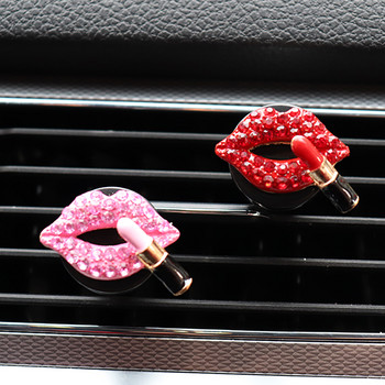 Sexy Lip Αξεσουάρ Αυτοκινήτου για Κορίτσια Εσωτερική Διακόσμηση Αυτοκινήτου Διαχύτης Αρωμάτων Γεύσεων σε Διακοσμητικό Κραγιόν Αυτοκινήτου Κλιπ αεραγωγού αυτοκινήτου
