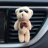 Clip de aerisire Odorizant de aer în mașină Urs drăguț Jucării de păpușă de pluș Decor Parfum de mașină Difuzor de arome de interior auto Ornamente de mașină
