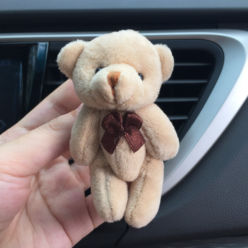 Clip de aerisire Odorizant de aer în mașină Urs drăguț Jucării de păpușă de pluș Decor Parfum de mașină Difuzor de arome de interior auto Ornamente de mașină