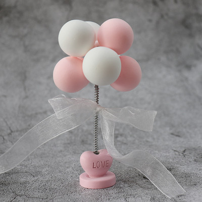 Balon za kimanje s instrumentima u automobilu Igračke Proljeće Lutka koja trese glavom Ružičasti automobilski dodatak za djevojčice Ukrasi na automobilu