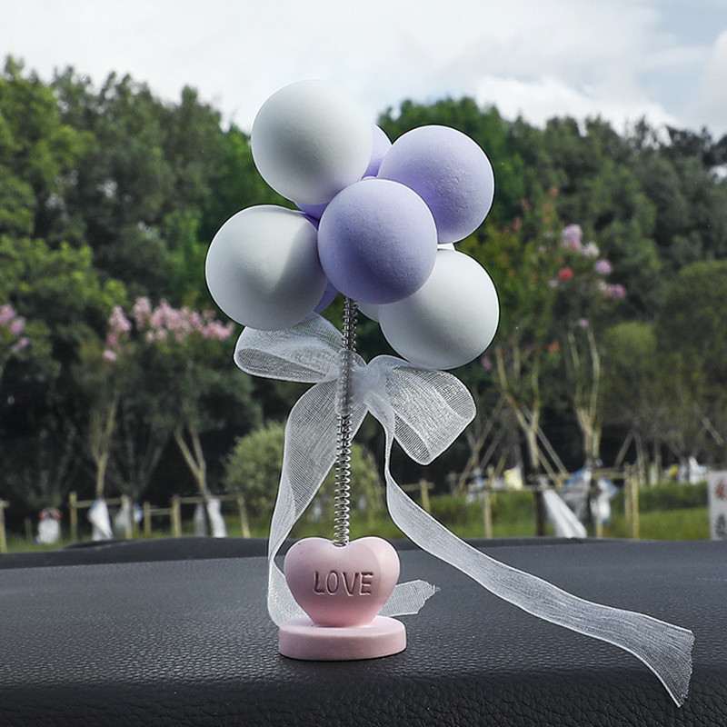 Balon za kimanje s instrumentima u automobilu Igračke Proljeće Lutka koja trese glavom Ružičasti automobilski dodatak za djevojčice Ukrasi na automobilu