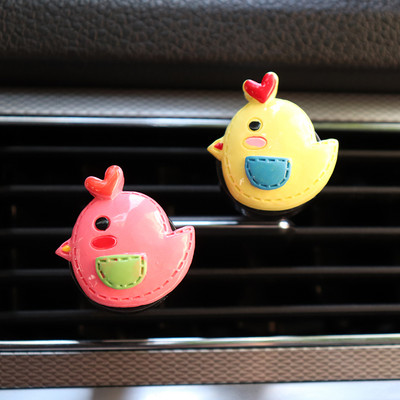 Automašīnu rotājumi Cute Chick Gaisa kondicionēšanas atveres Smaržas Clip Gaisa atsvaidzinātājs Auto interjera dekorēšanai Radoši automašīnu aksesuāri
