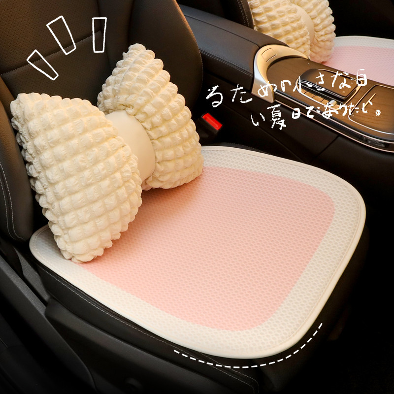 Jastuk za naslon za glavu u automobilu Slatka mašna oko struka Lumbalna podrška Zaštita za naslon za vrat Automobilska unutrašnjost Univerzalni dekor