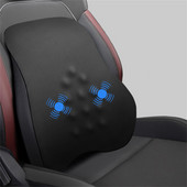 Automobilio elektrinė juosmens masažo pagalvėlė Greitai atsimušanti atminties putų nugaros masažo pagalvėlė atpalaiduojanti pagalba mažina nuovargį vairuojant