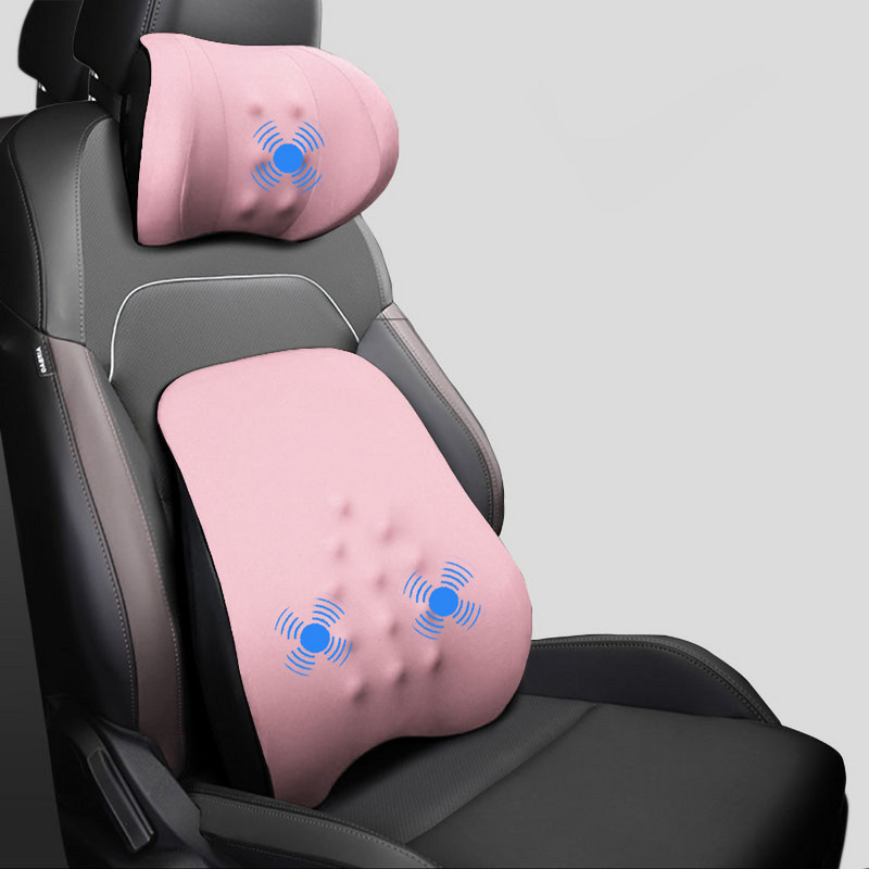 Automobilio elektrinė juosmens masažo pagalvėlė Greitai atsimušanti atminties putų nugaros masažo pagalvėlė atpalaiduojanti pagalba mažina nuovargį vairuojant