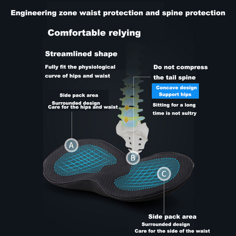 100% pernă de scaun din spumă cu memorie pură