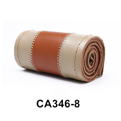 Automobilio odinis ratų pynimas madinga spalva atitinkanti 38 cm universali odinė pintinė vairo dangtelis