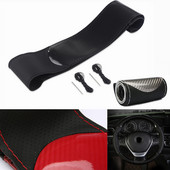 Automobilio vairo dėklas, anglies pluoštas, 38 cm, rankinė, neslystanti automobilio vairo odinė apsauga automobilio vairui