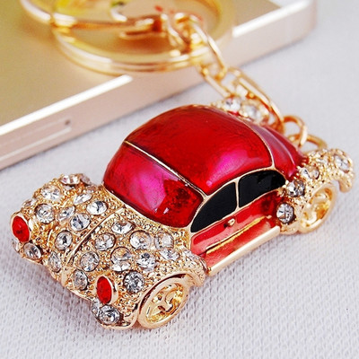 Kreativni auto privjesak za ključeve Novi metalni držač za ključeve Modna torba Šarm Dodaci Rhinestones Privjesak za ključeve Nakit Poklon