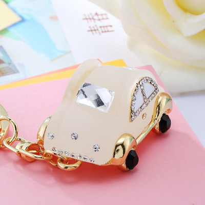 Kreativni auto privjesak za ključeve Novi metalni držač za ključeve Modna torba Šarm Dodaci Rhinestones Privjesak za ključeve Nakit Poklon