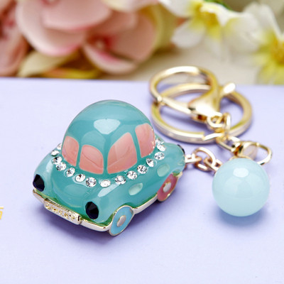 Kreativni auto privjesak za ključeve Novi metalni držač za ključeve Modna torba Šarm Dodaci Rhinestones Privjesak za ključeve Nakit Poklon