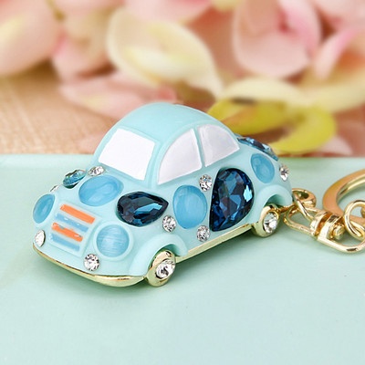 Kreativni auto privjesak za ključeve Novi metalni držač za ključeve Modna torba Šarm Dodaci Rhinestones Privjesak za ključeve Nakit Poklon