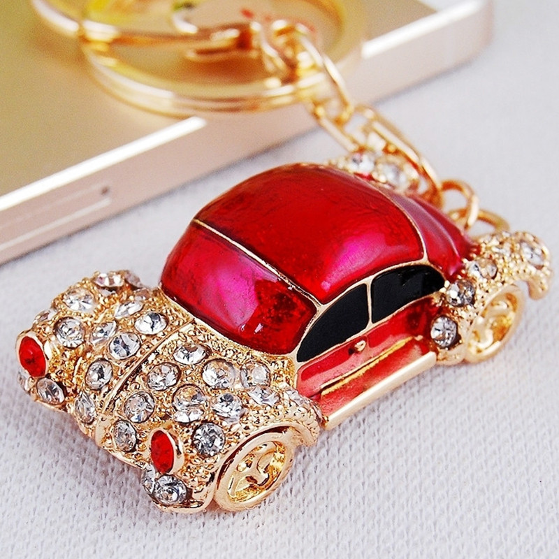 Kreativni auto privjesak za ključeve Novi metalni držač za ključeve Modna torba Šarm Dodaci Rhinestones Privjesak za ključeve Nakit Poklon