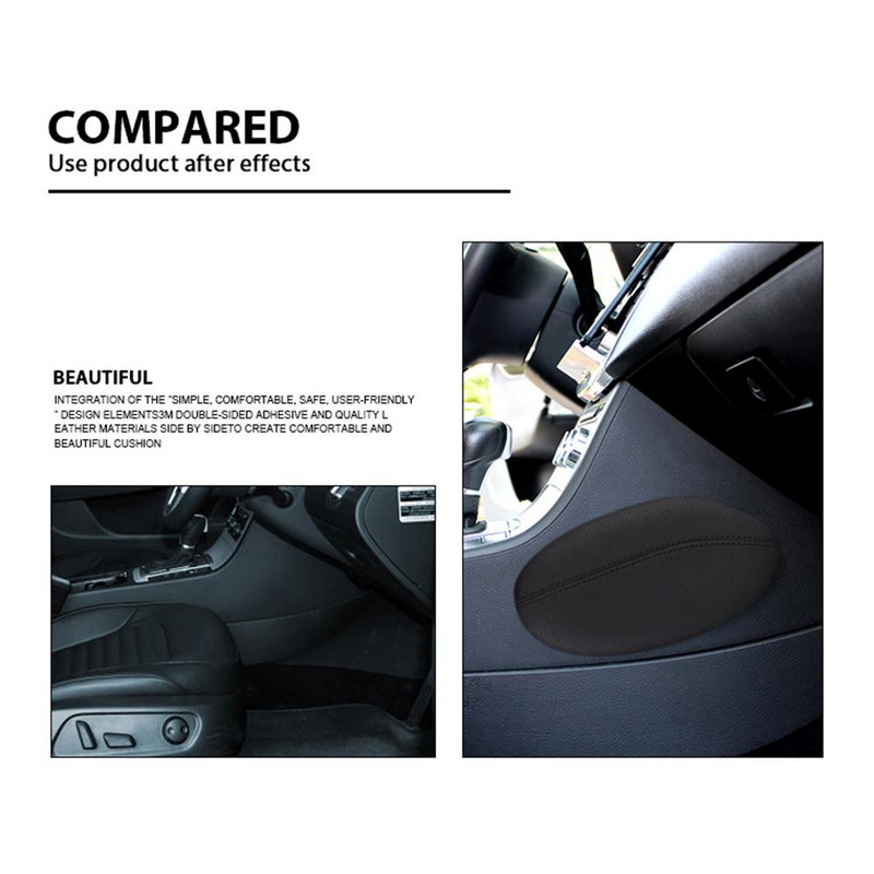 Odinė kelių pagalvėlė šlaunų atrama Patogi nusidėvėjimui atspari atminties putų pagalvė Ovali kelio atrama, skirta Audi Toyota