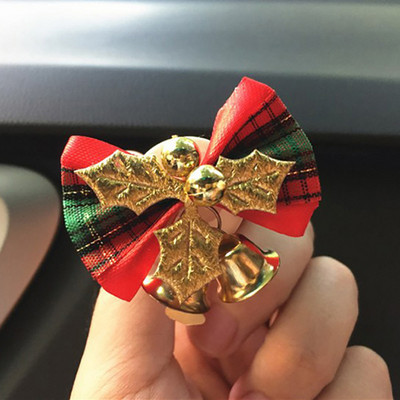 Kalėdų varpelio automobilio puošmena Oro ventiliacijos spaustukas mielas dovanėlių lankelio kvapo oro gaiviklis automobilyje, kietas kvepalų automobilio interjero aksesuaras