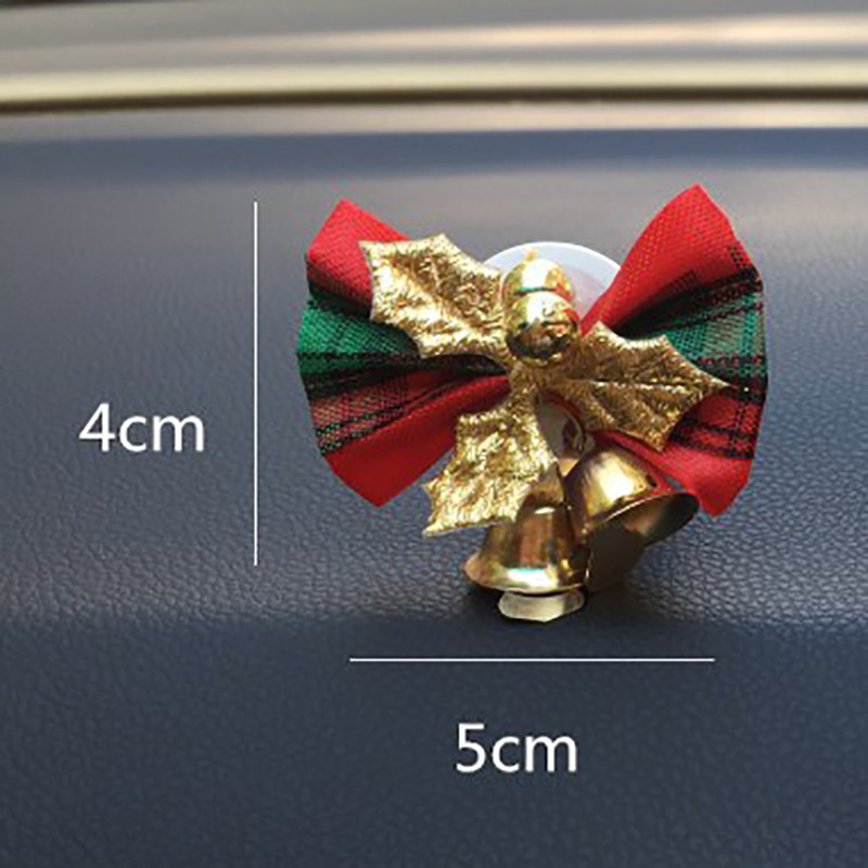 Kalėdų varpelio automobilio puošmena Oro ventiliacijos spaustukas mielas dovanėlių lankelio kvapo oro gaiviklis automobilyje, kietas kvepalų automobilio interjero aksesuaras