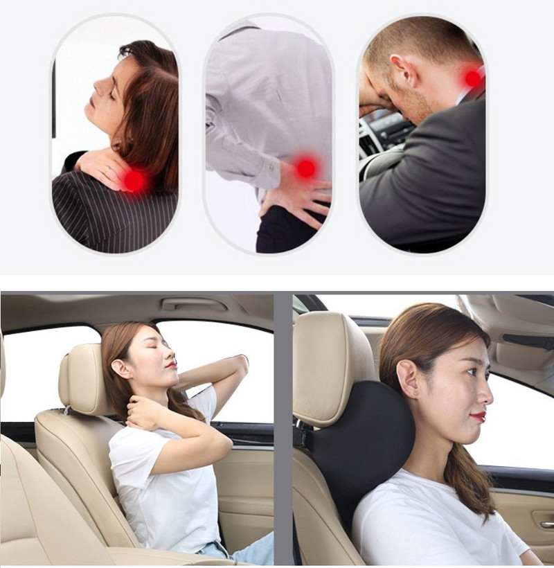 Minkšta automobilinė pagalvė juosmens atrama Automobilinės sėdynės pagalvėlė Atminties putplasčio poliesterio atlošo pagalvė Ortopedinė skausmą malšinanti ortopedinė pagalvė