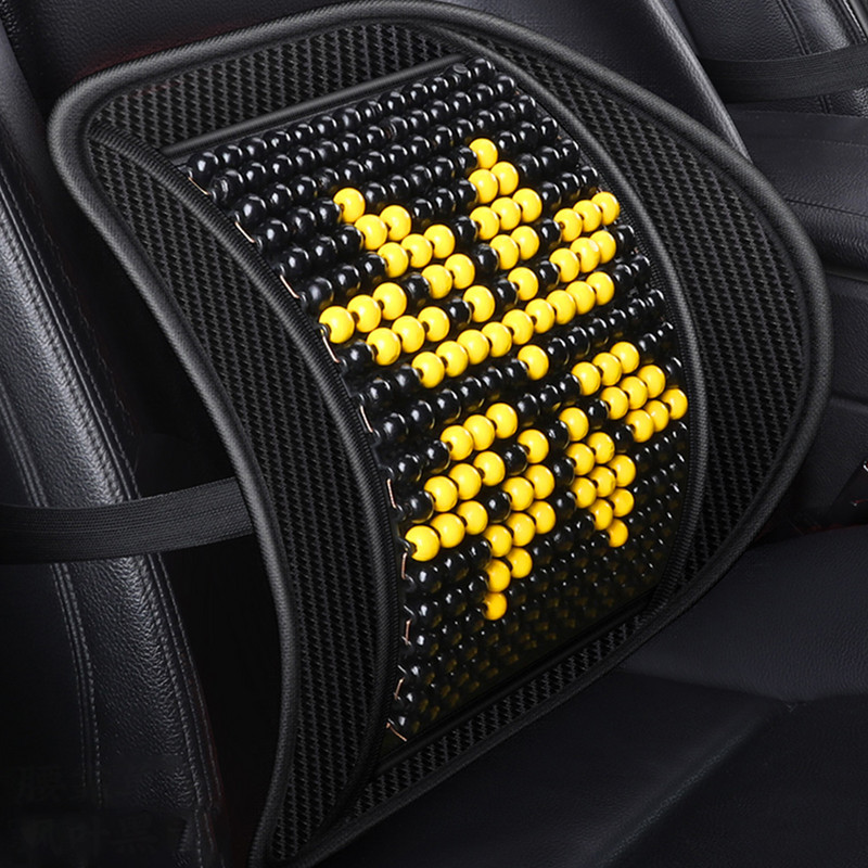 Automobilio nugaros atrama Tinklelio atrama Kvėpuojanti Patogūs mediniai karoliukai Kėdės atrama kėdėms Namų biuras malšina skausmą