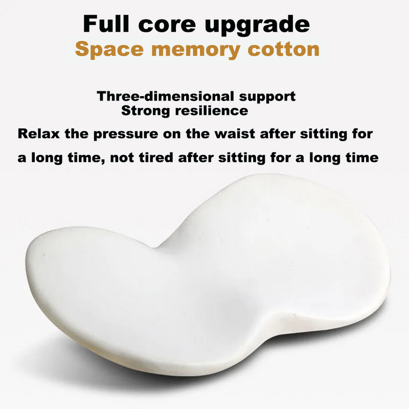 2 viename automobilio sėdynės juosmens stuburo pagalvėlė Atminties putplasčio pagalvė kvėpuojanti nugaros raumenims klubų apsaugai skirta automobilio sėdynės pagalvėlė Automobilio priedai