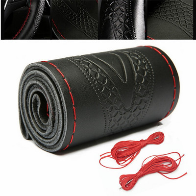 Universalus vairo dangtelio pynimas automobilių aksesuarai, automobilio vairo dėklas, 38 cm, vairo dangtelis