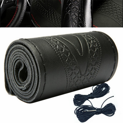 Universalus vairo dangtelio pynimas automobilių aksesuarai, automobilio vairo dėklas, 38 cm, vairo dangtelis