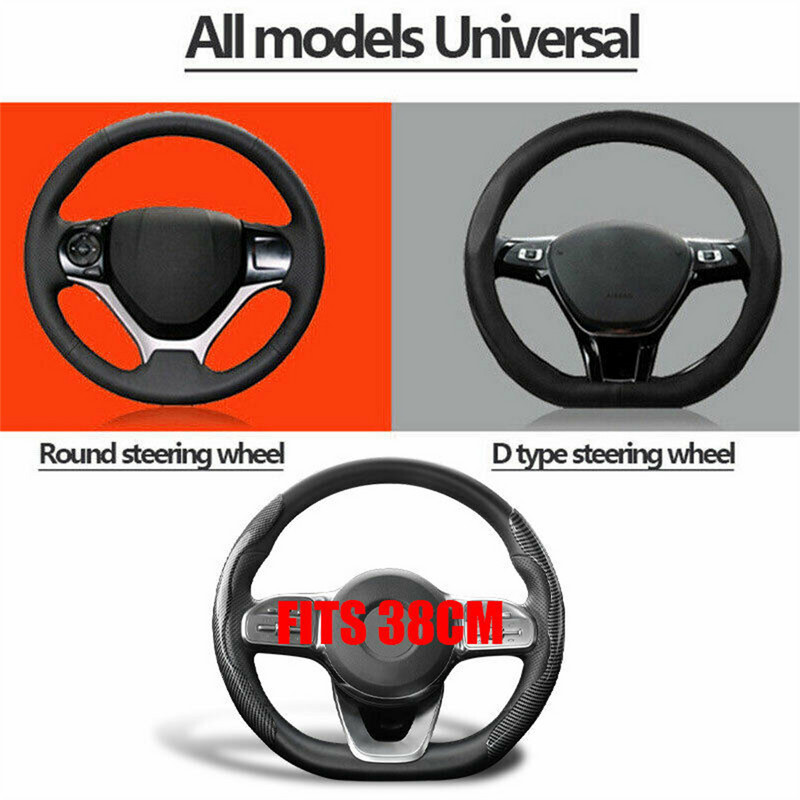 Suporuoti dangteliai Universalus vairo dangčio rankenos dangtis sportinio automobilio vairo dėklas ant vairo Moteris