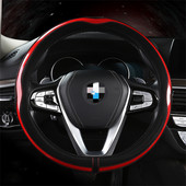 Neslystantis anglies pluošto vairo dangtis D formos O formos automobilio vairo dėklas Universalūs guminiai vairo dangteliai