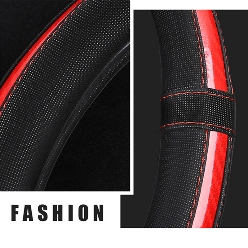 Neslystantis anglies pluošto vairo dangtis D formos O formos automobilio vairo dėklas Universalūs guminiai vairo dangteliai