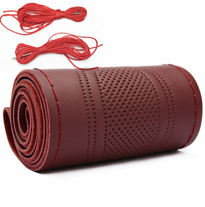 „Pasidaryk pats“ odinis vairo dangtelis, rankomis susiūtas automobilio vairo dangtis