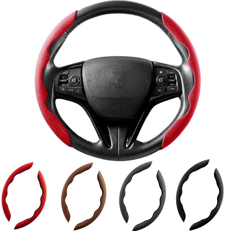 Navlaka za volan od brušene kože Krznena navlaka za volan Navlaka za automobil Zimska dekoracija interijera Univerzalna navlaka za volan automobila Ženska