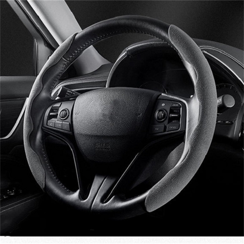 Navlaka za volan od brušene kože Krznena navlaka za volan Navlaka za automobil Zimska dekoracija interijera Univerzalna navlaka za volan automobila Ženska