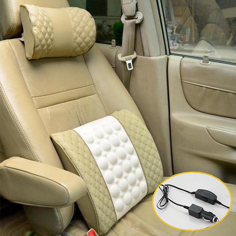 ZD 12V masszázs ágyéktámasz párna autós üléspárna VW Polo Jetta Toyota Corolla Mercedes W203 Saab Renault Dacia Dusterhez
